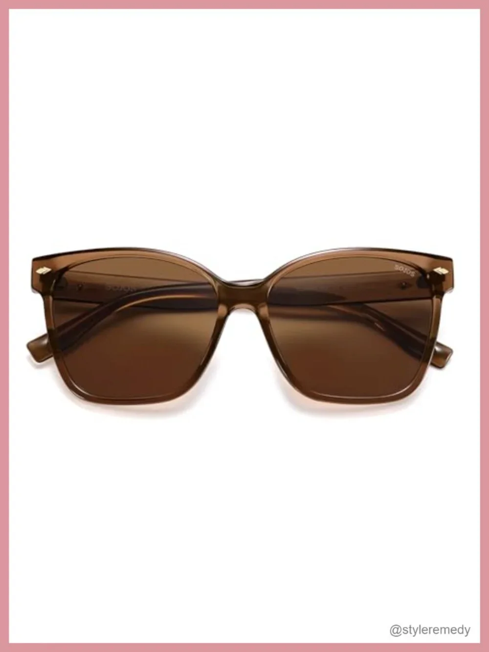 Trendy Oversized Square Polarized Sunglasses UV400 Protection